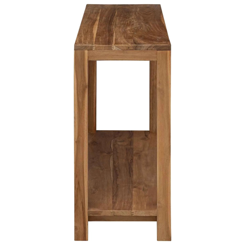 Tavolo consolle Naturale 110 x 35 x 75 cm Legno di teak solido 42024253