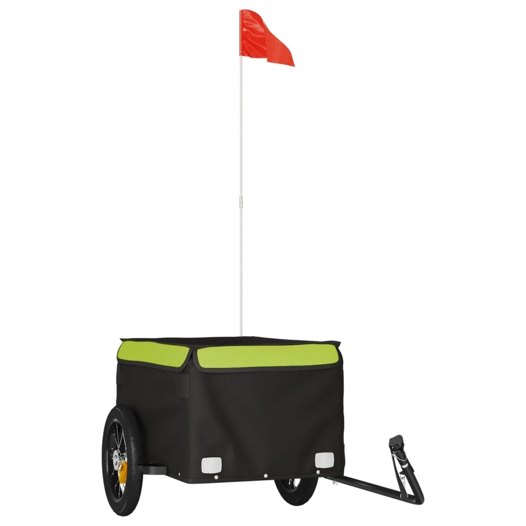 Rimorchio da Bici Nero e Verde 30 kg in Ferro CFW8902619