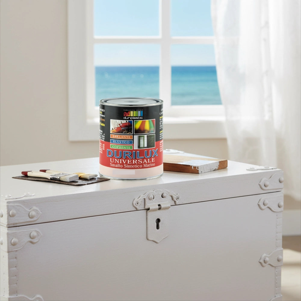 Durilux smalto sintetico marino lucido per legno e ferro bianco perla 526 ral 1013 *** formato 0,375 l, confezione 1