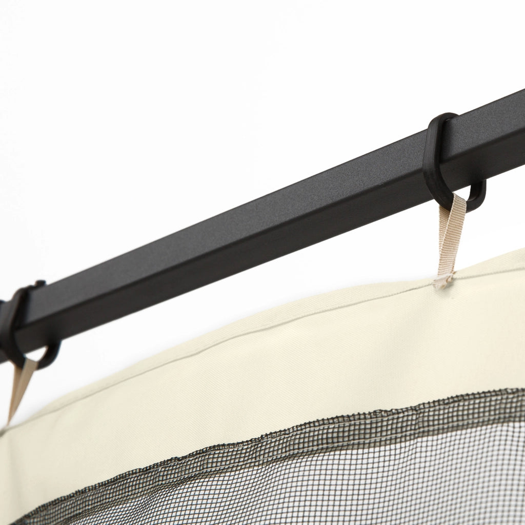 Tenda Zanzariera per Gazebo ¨C zephmum ¨C Nero e Beige 335x207cm