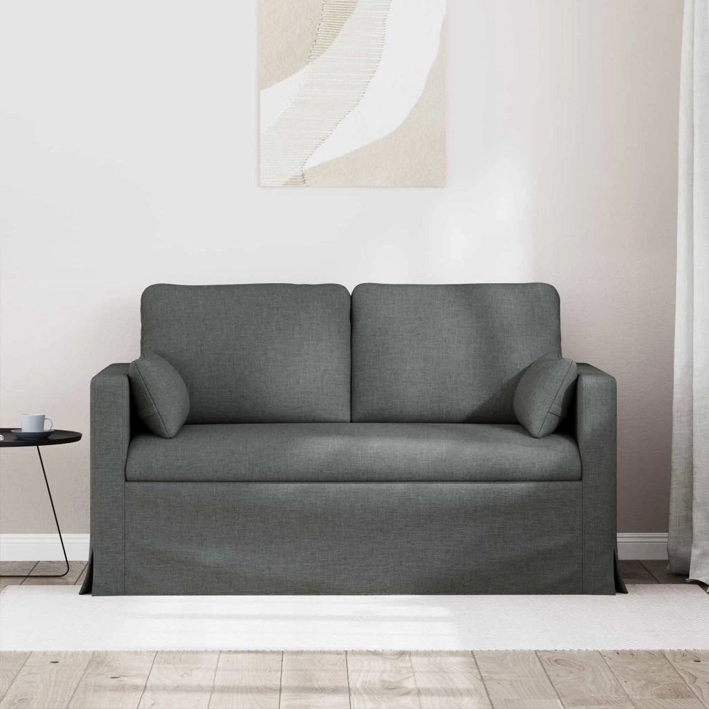 Divano Grigio scuro 139 x 78 x 80 cm Tessuto