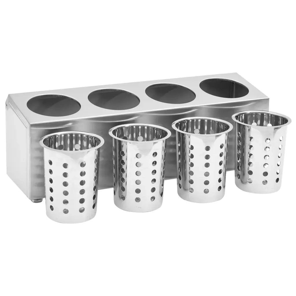 Portaposate con 4 Inserti Rettangolare in Acciaio Inox CFW4396420