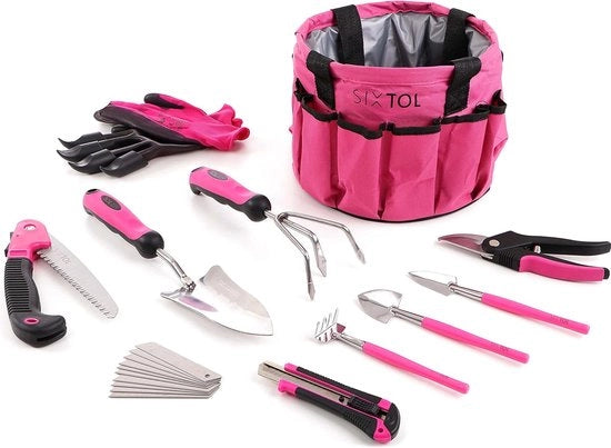 Set di attrezzi per giardinaggio in acciaio inossidabile - 10 pezzi con tazza per giardinaggio pratica per giardinieri