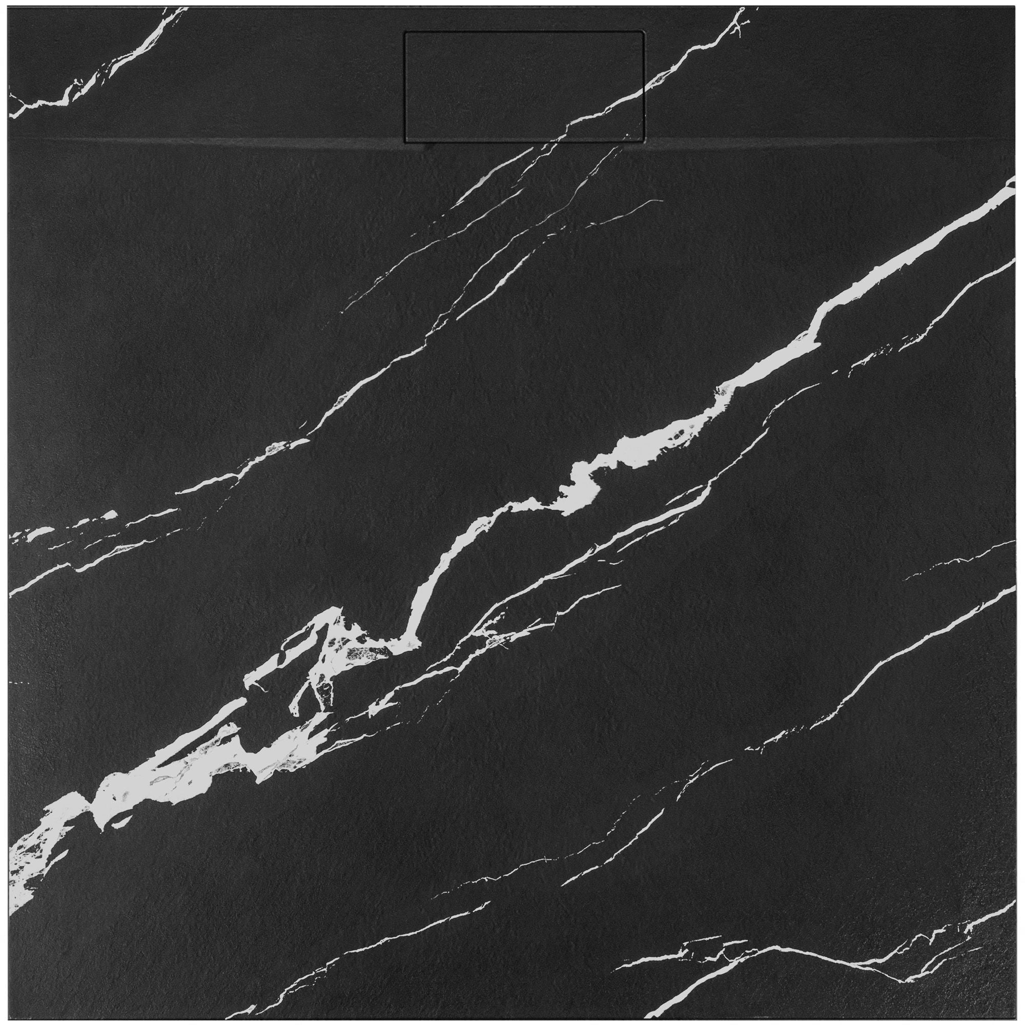 Piatto Doccia Bazalt Carrara Black 90x90