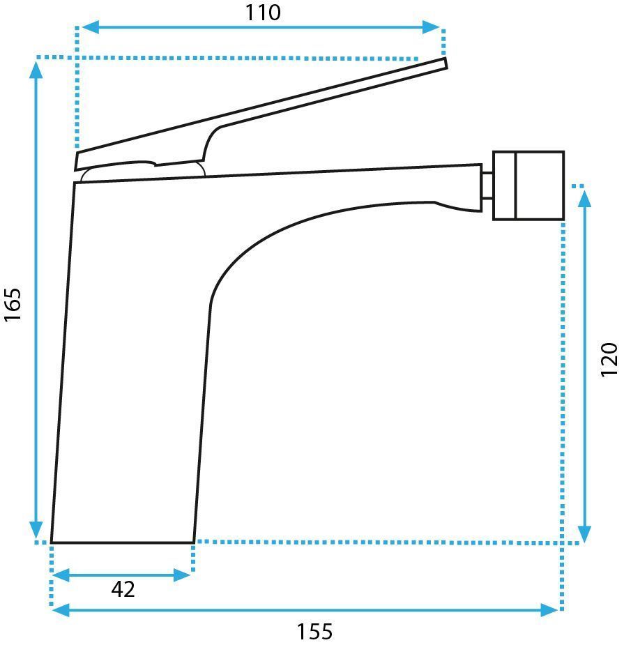 Rubinetto Bidet Rea Avalon Copper Brush