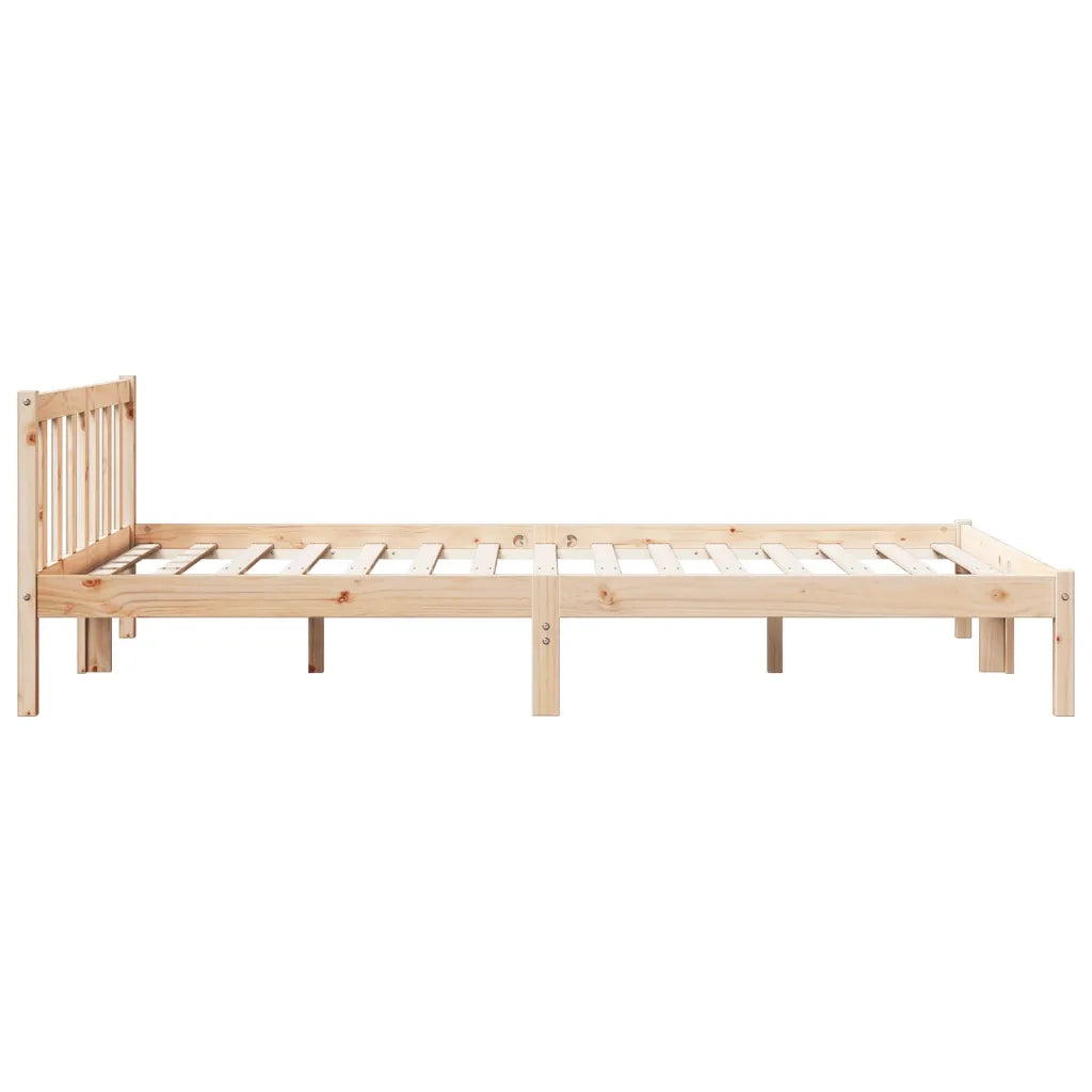 Letto Extra Lungo senza Materasso 140x220cm Legno Massello Pino
