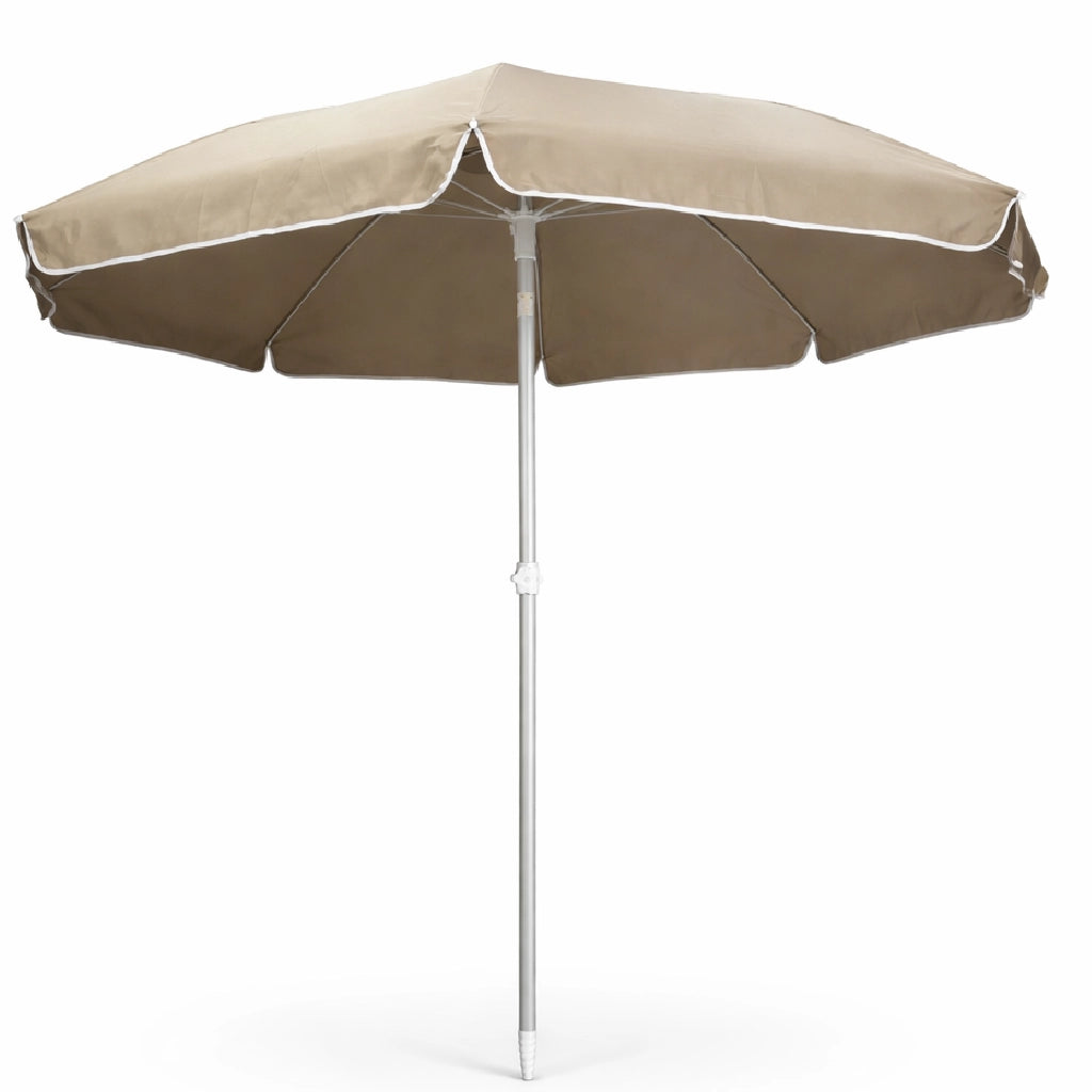 Ombrellone Mare Spiaggia 200 cm Antivento Alluminio UV50+ Inclinabile con Custodia e Trivella