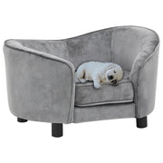 Divano per Cani Grigio 69x49x40 cm in Peluche 170941