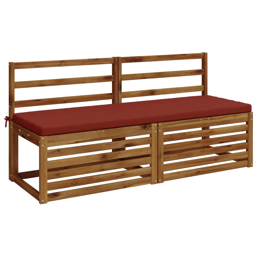 Cuscini per Panchina a 2 Pezzi SOEST 2 pz 100% Poliestere Rosso 949387