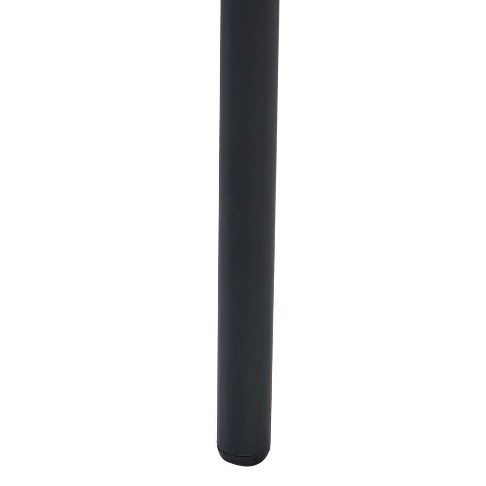 Set di 2 sedie da pranzo in ecopelle marrone con gambe in ferro nero senza braccioli con coprigambe design moderno minimalista sala da pranzo