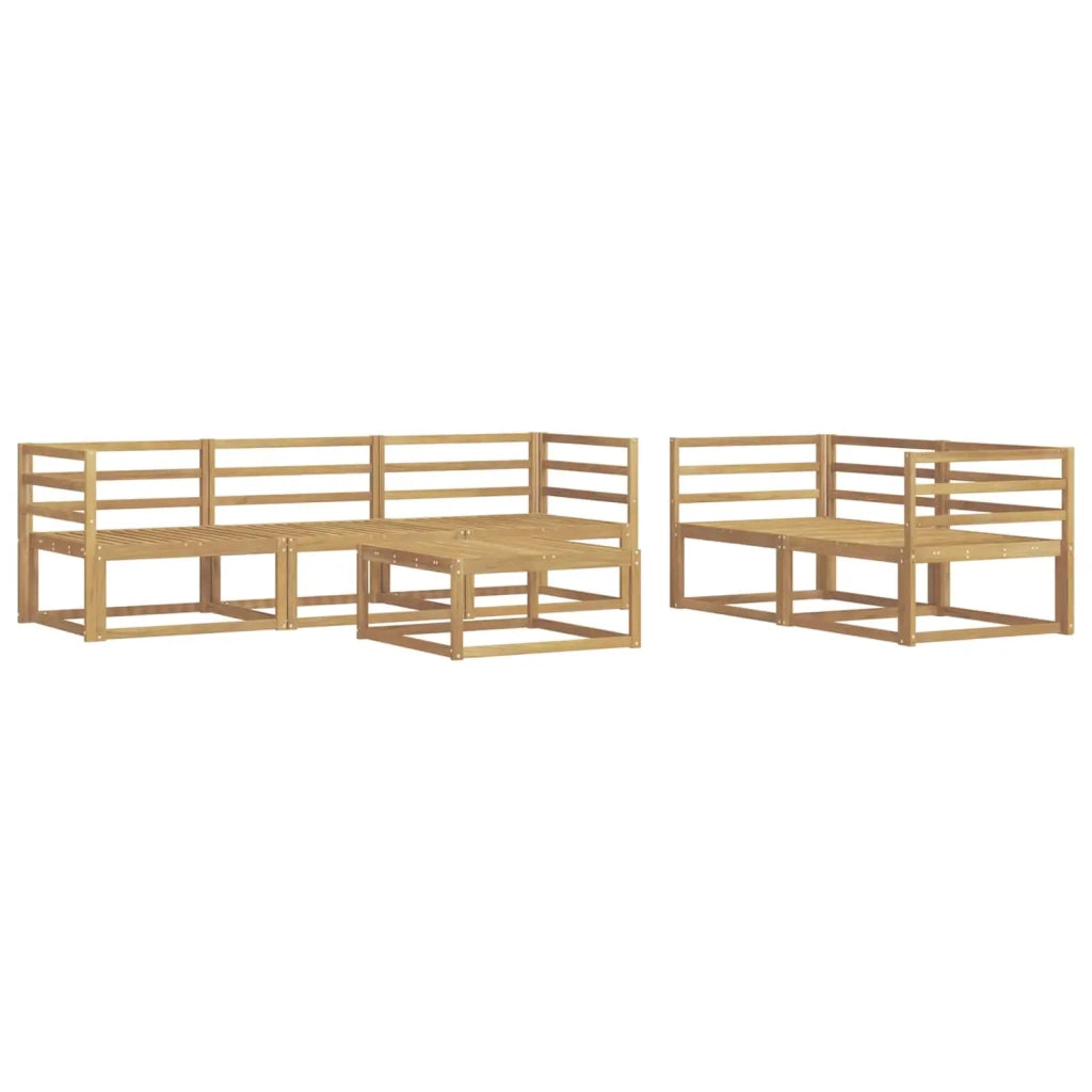 Set di divani da esterno 6 pcs Bianco 3386043