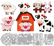 Snijmatrijzen per DIY Scrapbooking - 4 pezzi - Stencil per Snidere - Acciaio di Carbonio - Stencil per Snidere