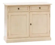 Credenza madia buffet in legno Shabby chic 2 ante mod Martini avorio anticato