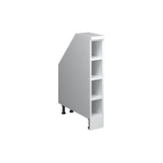 Mobile cucina sottotetto R-Line Bianco/Bianco 15 cm con 4 scomparti, carcassa 60 cm profondità Vicco
