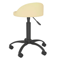 Sedie da Pranzo Girevoli 4 pz Crema in Velluto