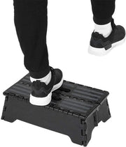 Sostegno per l'accesso pieghevole per anziani e donne in stato di gravidanza - Nero - Utilizzo in bagno - Riduzione della soglia