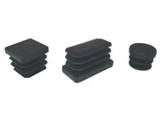 BL PUNTALE ALETTATO TONDO 28 MM NERO 8 PZ- 5,0 blister