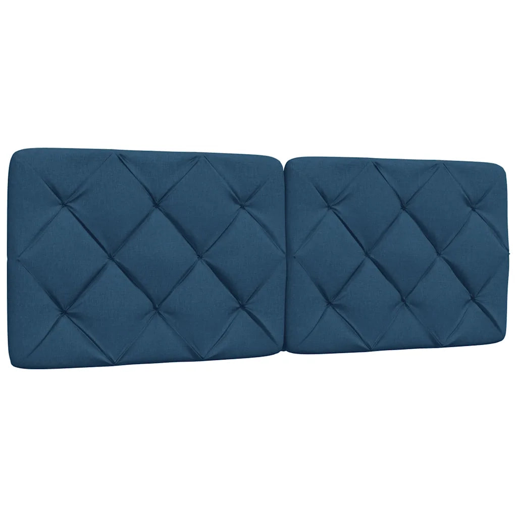 Giroletto con LED senza Materasso-Struttura Letto Blu 140x200 cm in Tessuto
