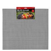 Reticolo Antiaderente Rettangolare per Barbecue a Carbone Grill Mat 45x40 cm in Fibra di Vetro e PTFE