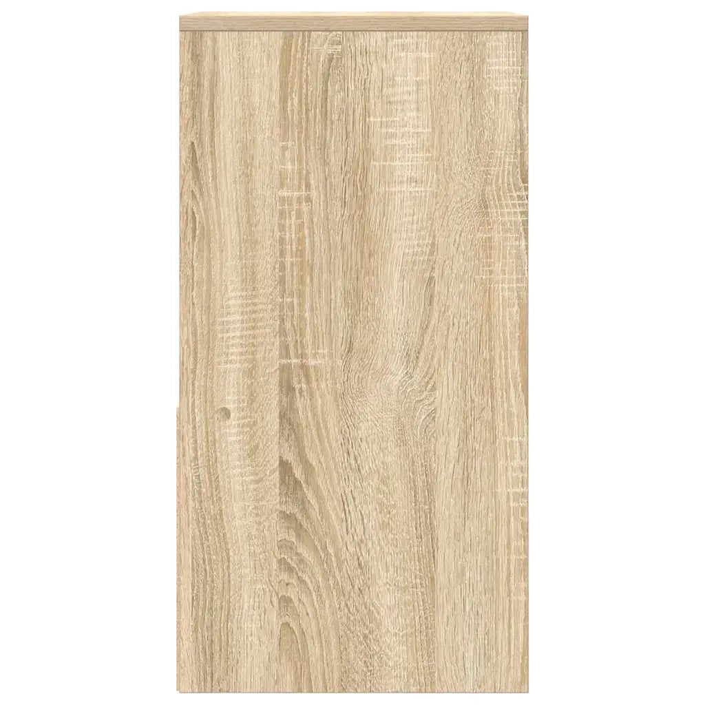 Set di 2 Comodini | Armadio da Notte | Mobiletto da notte con Cassetto Rovere Sonoma 35x34x66,5 cm