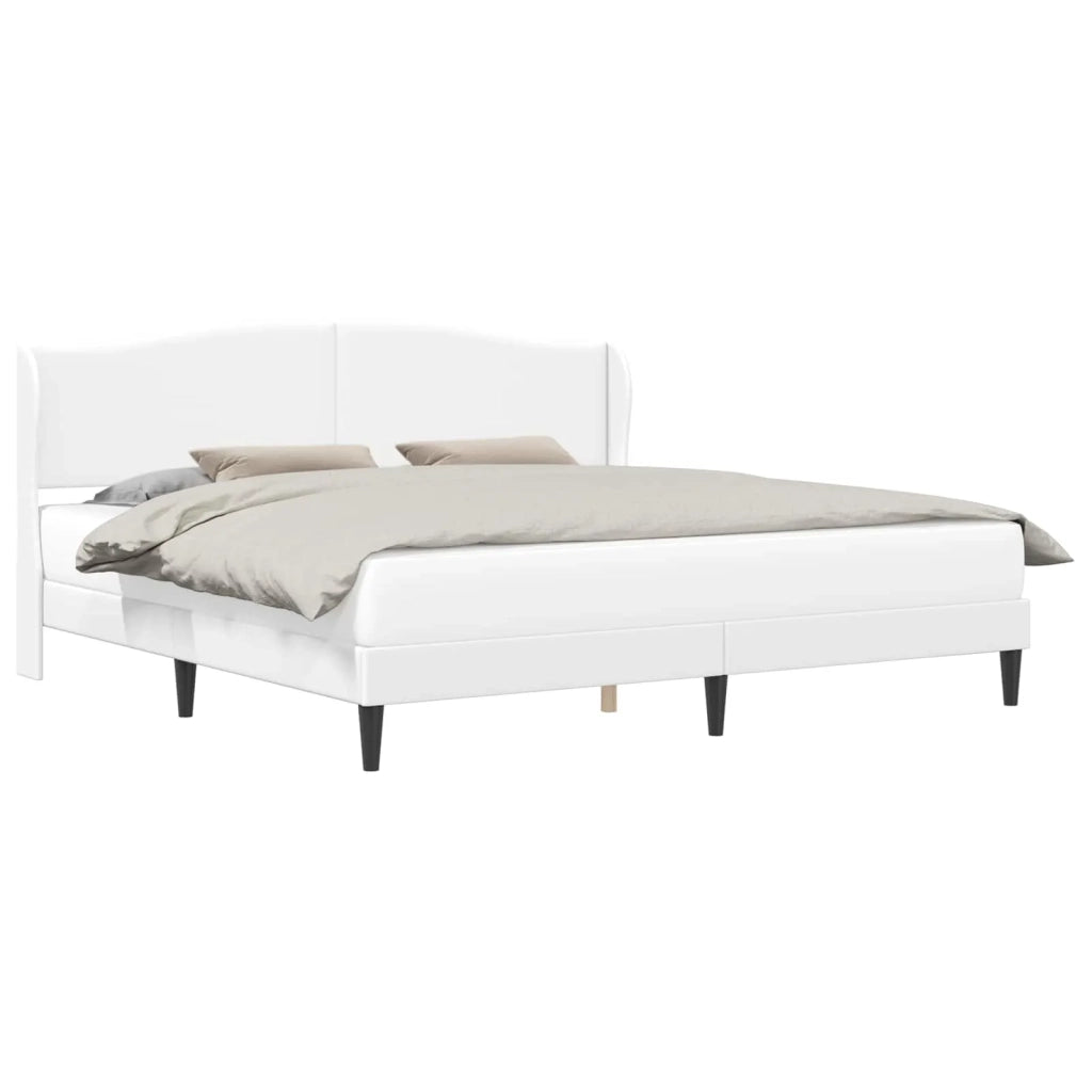 Struttura del letto con testiera Bianco 180 x 200 cm Similpelle 42027863