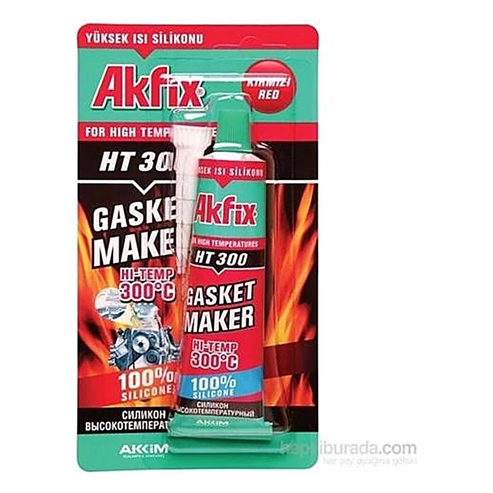 Silicone acetico rosso alte temperature 50 ml