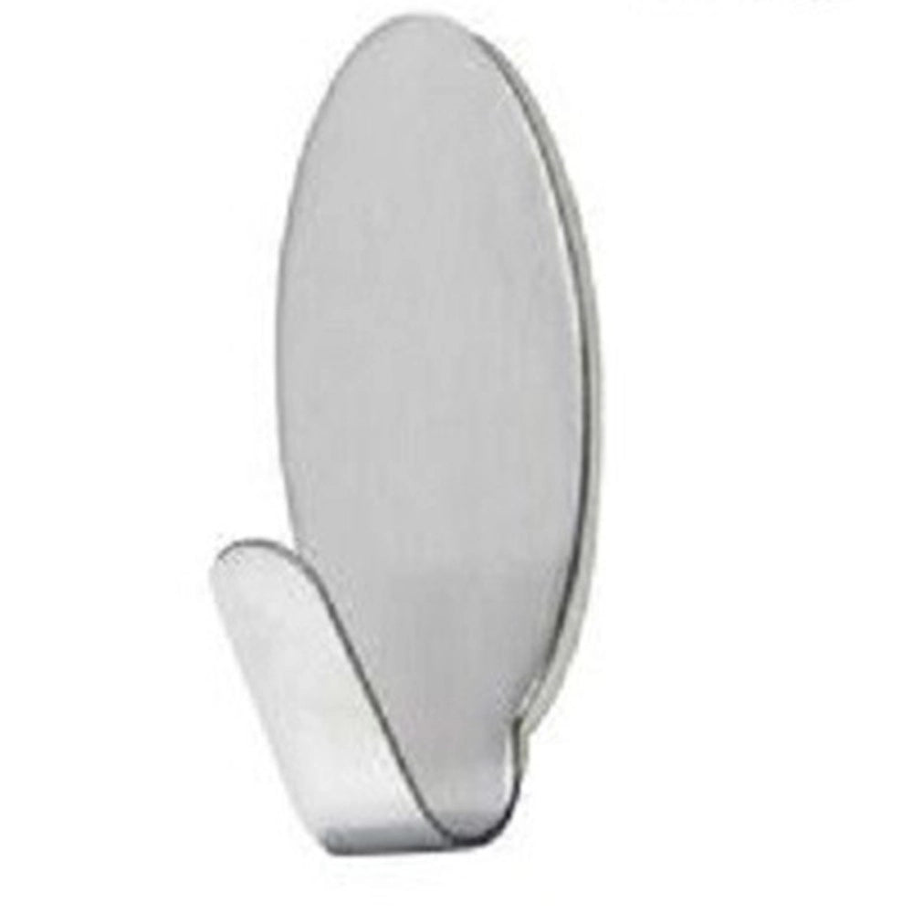 Trade Shop - Set 6 Ganci Appendini Adesivi Parete Casa Cucina Bagno Attaccapanni Ovali 59666 -