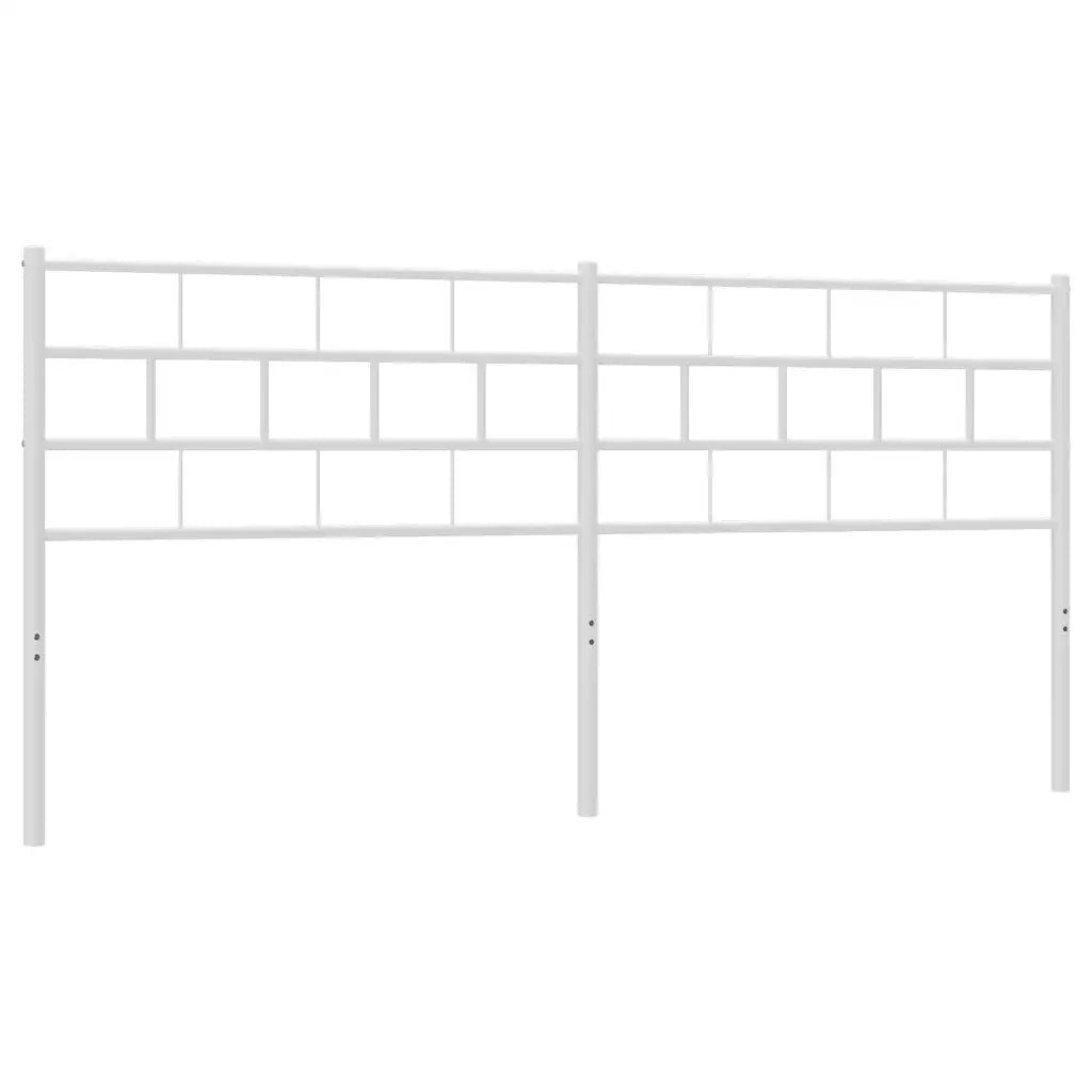 Testiera | Testata di Ricambio in Metallo Bianco 180 cm