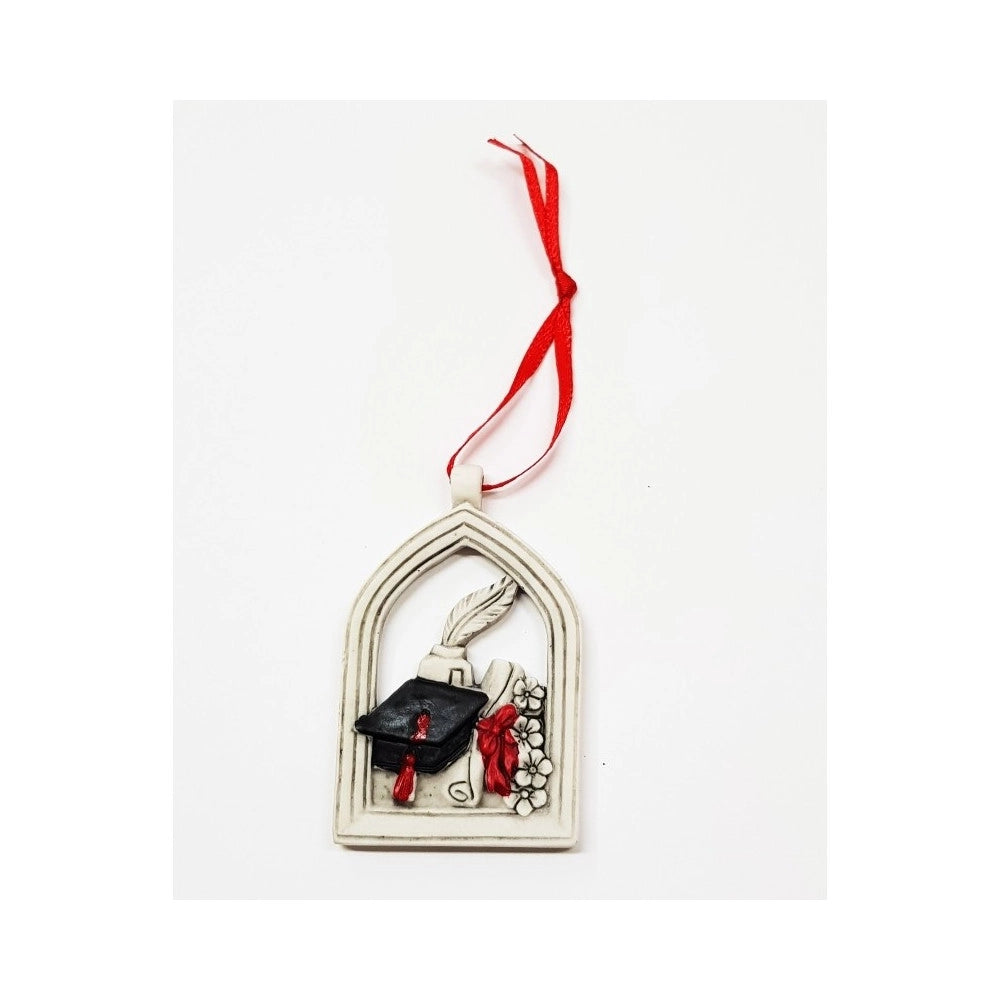 Trade Shop - Bomboniera Pergamena Arco Laurea Cappello Calamaio Fortuna Rosso Bianco Appendino -