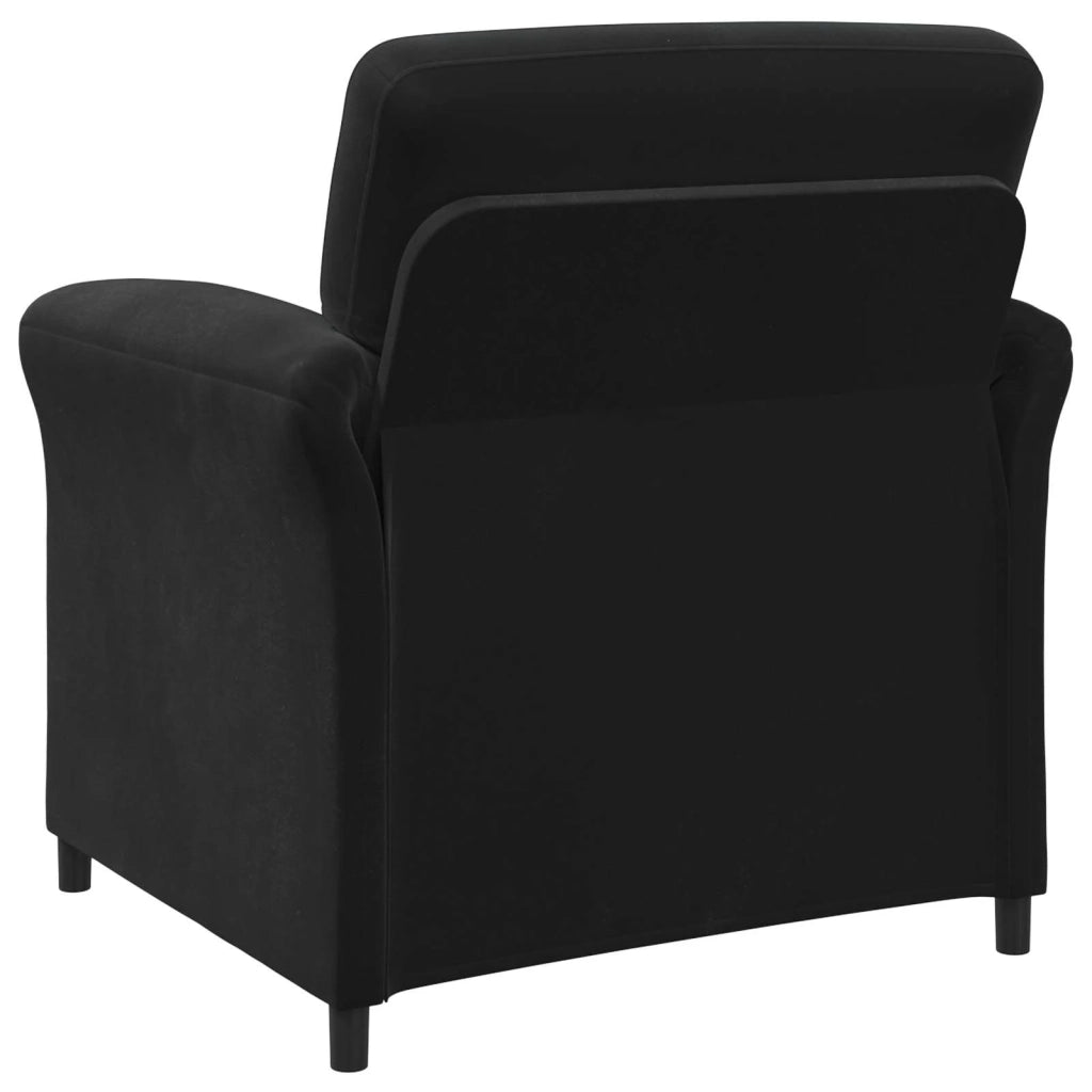 Divano | Divano da soggiorno | Sofa 1 posto Nero 88 x 83 x 95 cm Velluto