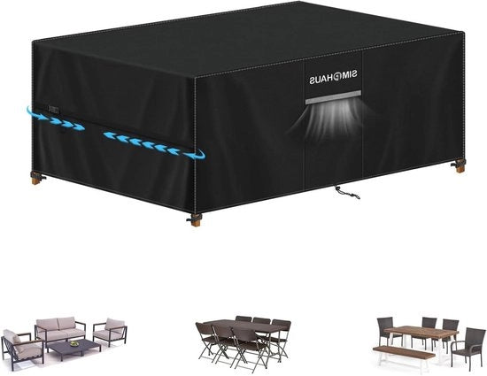 Ombrellone da Giardino - Copertura Impermeabile per Tavolo da Giardino - 180x90x75cm - 420D Oxford UV Resistente al Vento
