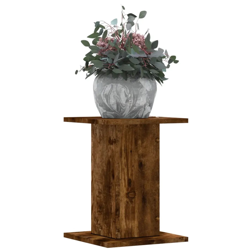 Supporti per piante | Sostegno per piante 2 pz Rovere Fumo 30x30x40 cm in Truciolato