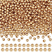 Catenelle a distanza 500 pezzi - 4 mm in acciaio inossidabile - dorato 18 carati - catenelle liscie - bracciali DIY - attività natalizie/Halloween - accessori per gioielli