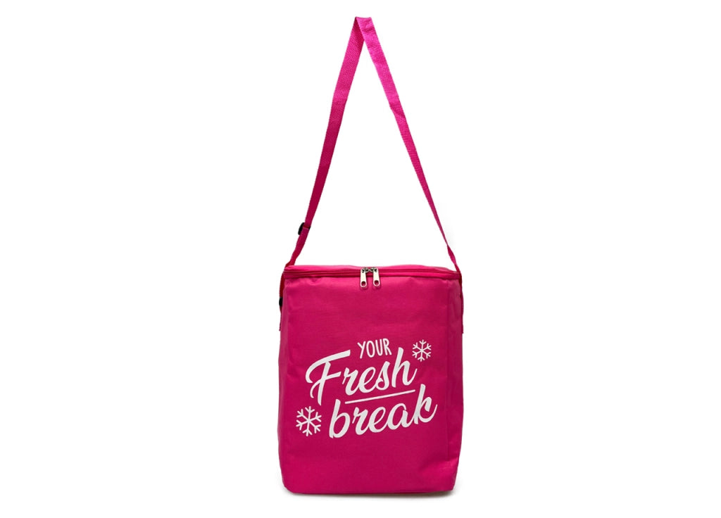 Borsa Termica Frigo Porta Pranzo Spiaggia Lavoro Scuola Modello Fresh Break - 15L - Fucsia