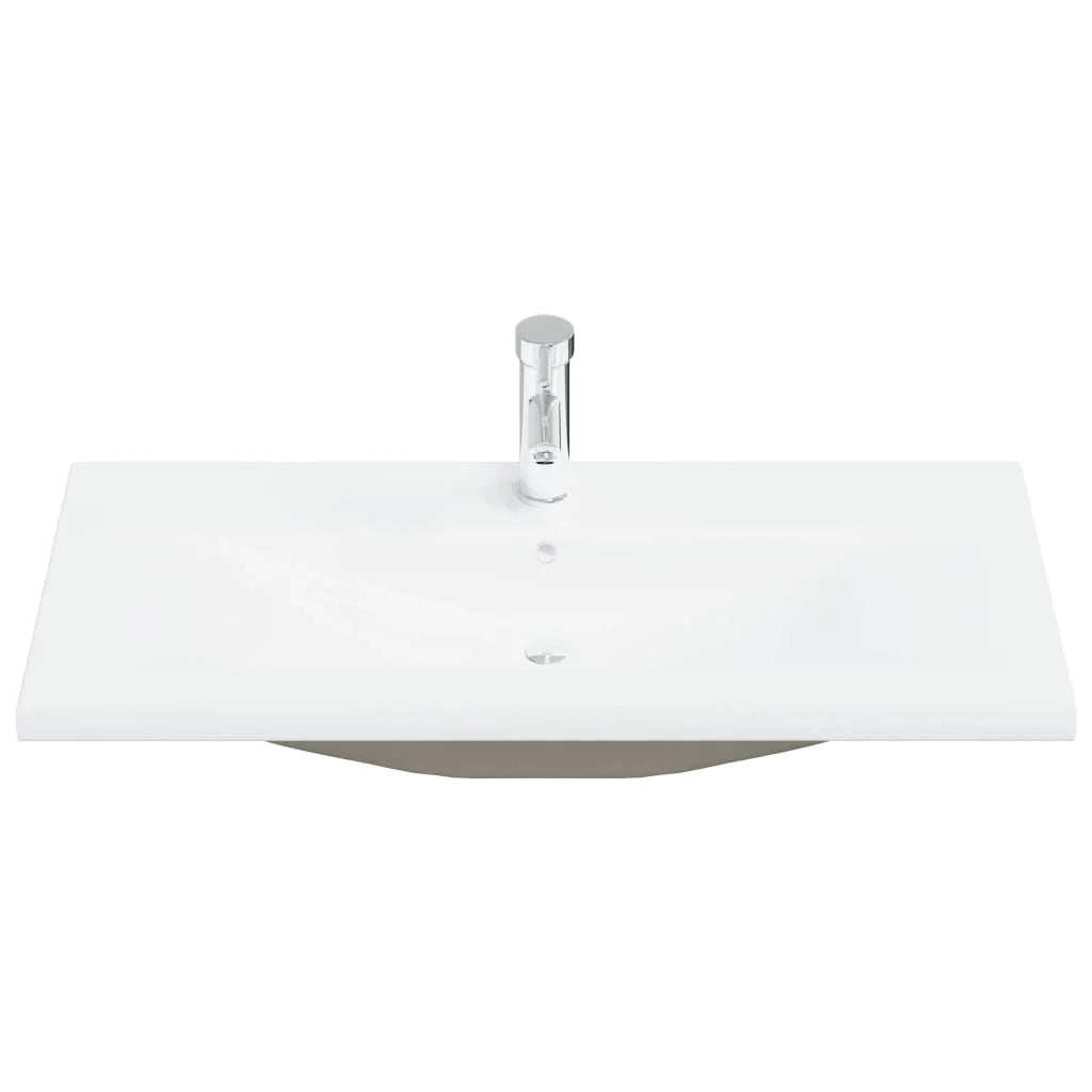 Lavabo da incasso con rubinetto 91 cm ceramica bianca 02_0002798