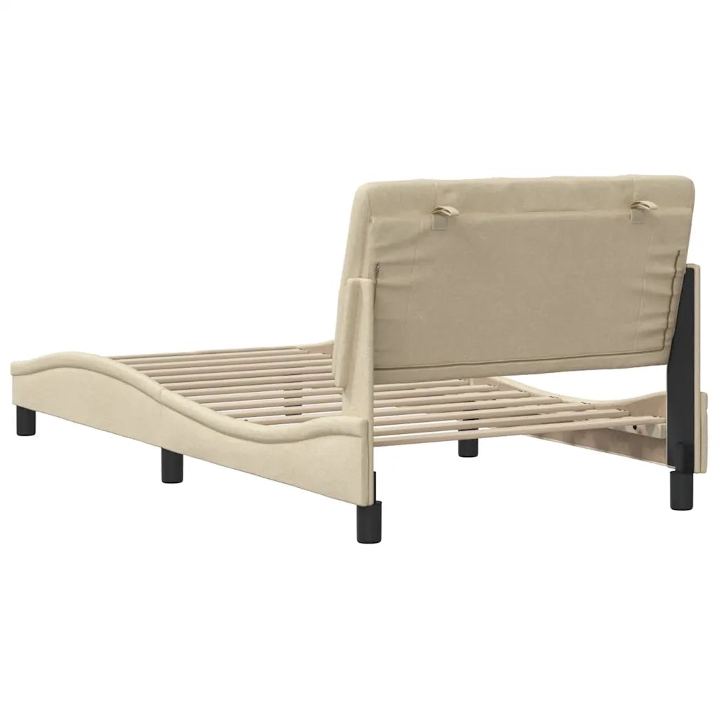 Giroletto senza Materasso Crema 100x200 cm in Tessuto 3310585