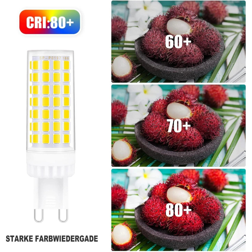 Trade Shop - Lampadina Faretto 5w Led 72 Smd 2835 Attacco G9 Luce Bianca Fredda Calda 220v - -bianco Freddo      -