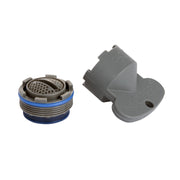 Aeroflux a incasso, honeycomb, m24x1 con coin slot e chiave