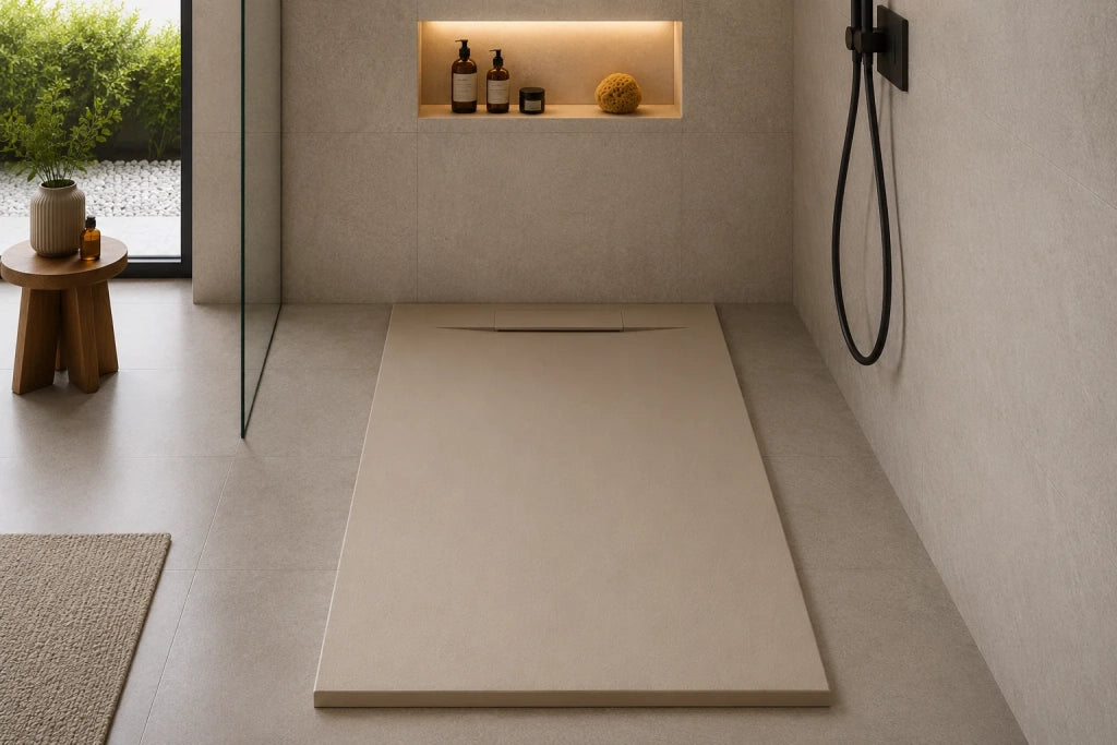 Piatto doccia OPALO 70x130 cm Grafite griglia Grafite