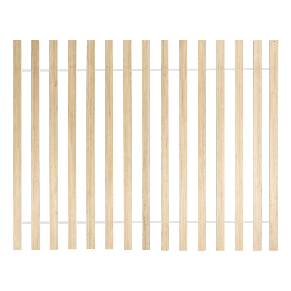 Letto in legno di pino nero UE matrimoniale 180 x 200 cm con testata a treccia viennese a doghe stile rustico minimalista