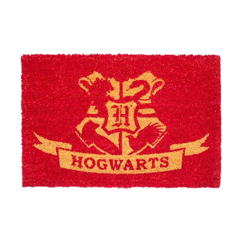 Zerbinetto Decorativo Stemma di Hogwarts 40x60cm Antiscivolo Rosso Harry Potter