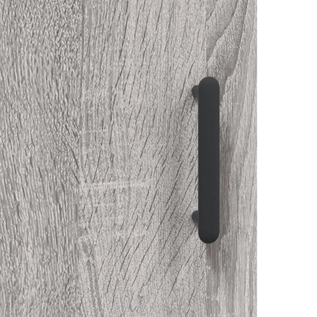 Buffet credenza cassettiera armadio mobile contenitore organizer cucina soggiorno salotto rovere Sonoma alto 34,5 x 34 x 180 cm legno ingegnerizzato grigio 02_0035260
