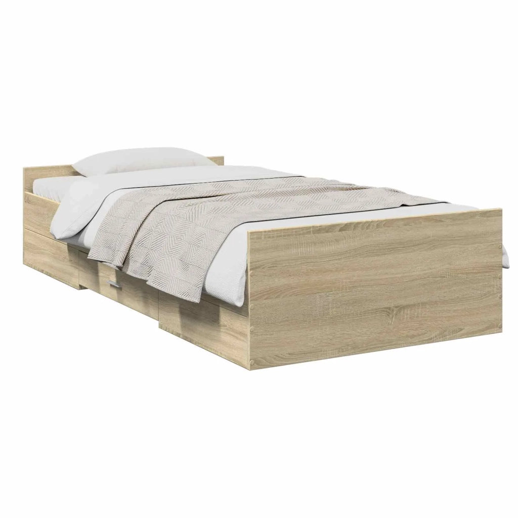 Telaio del letto con storage Rovere Sonoma 80 x 200 cm 3429502