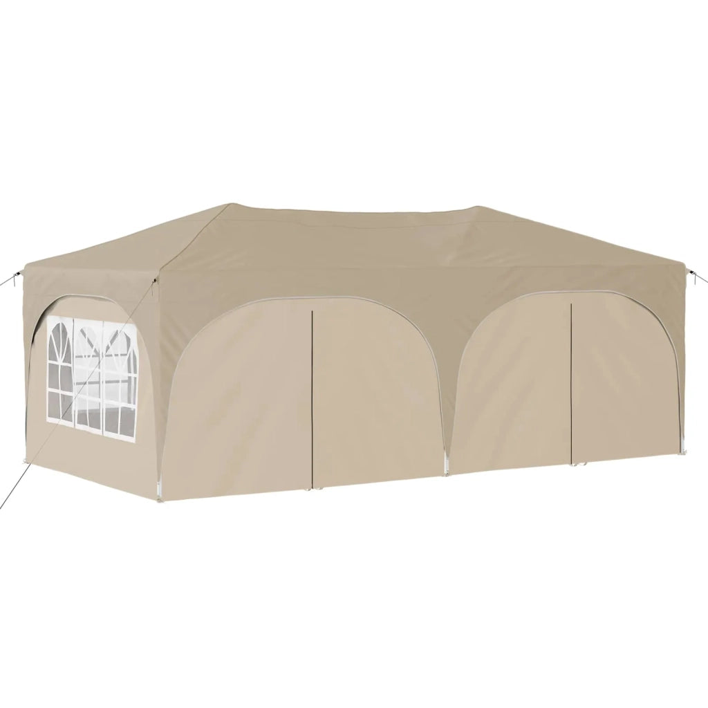 Tenda per feste a pop-up 575 x 288 x 245 cm Crema