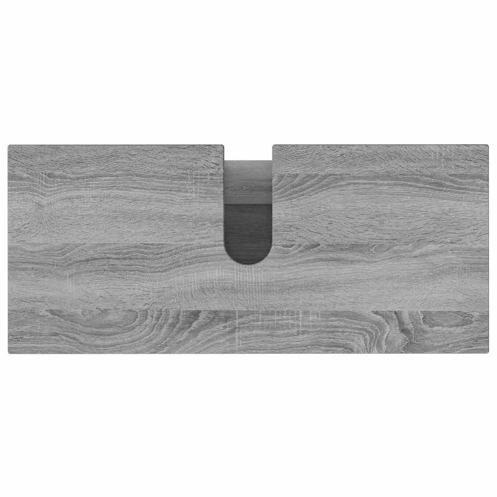 Mobiletto da bagno Sonoma grigio 80 x 35 x 60 cm