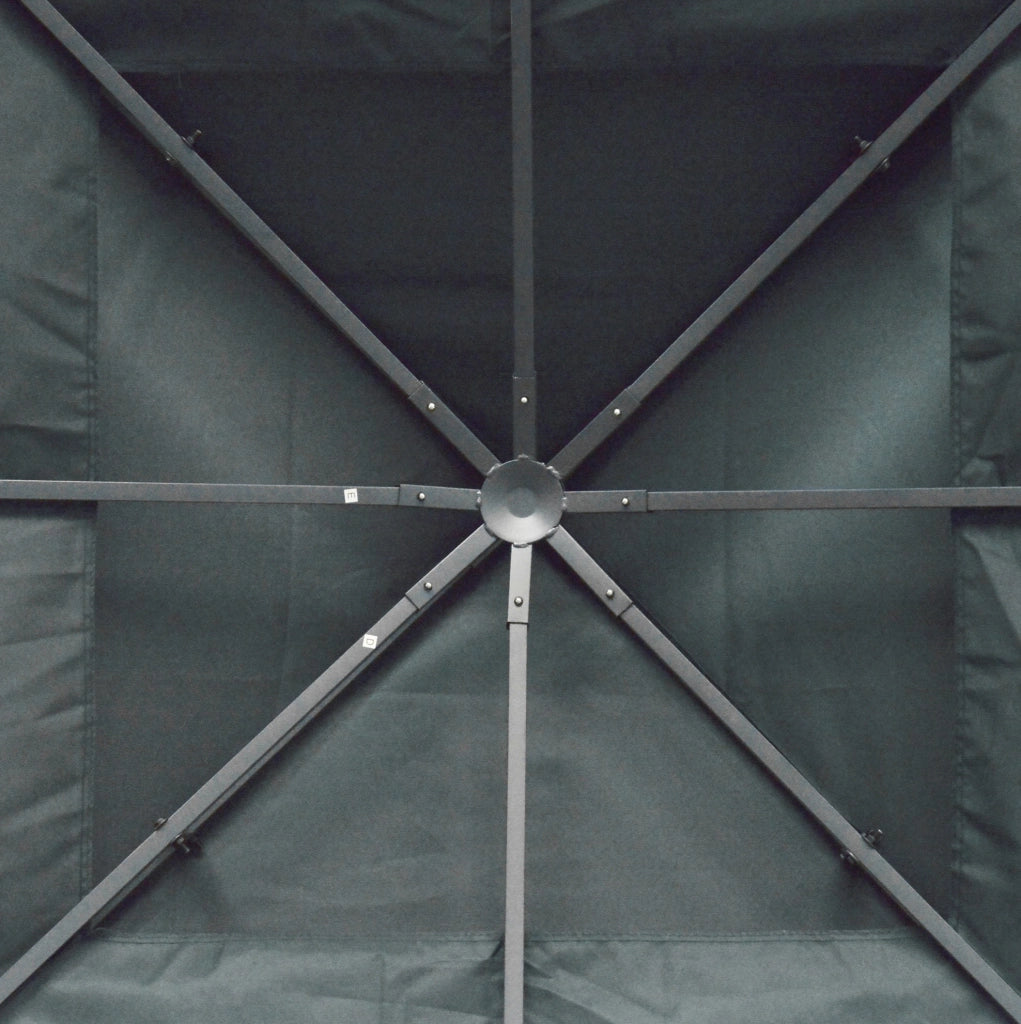 Telo di ricambio per gazebo 3x3 m in poliestere 180 g/m2; grigio