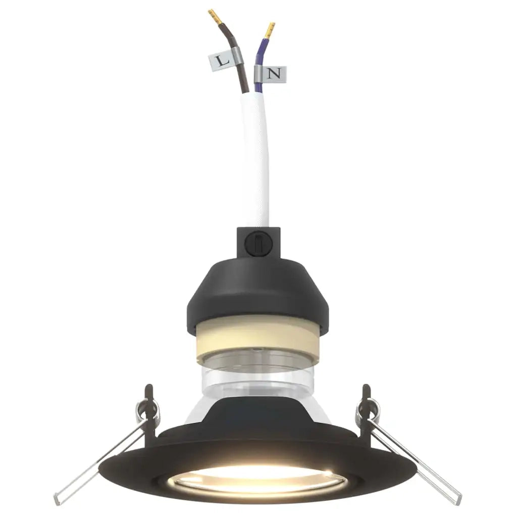 Spotlight 12 pz Nero 9 x 9 x 2.5 cm Metallo CFW5471506
