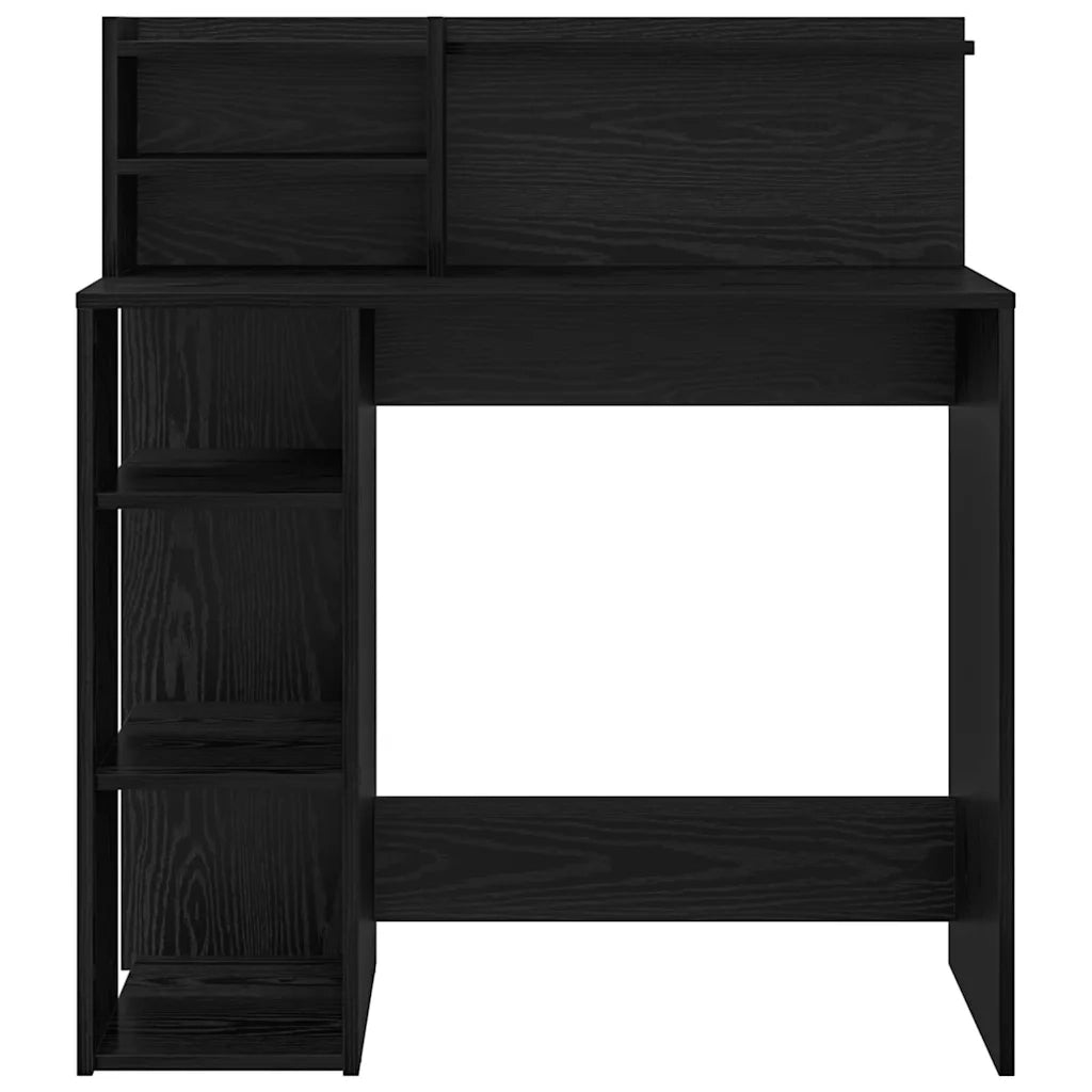 Scrivania | Tavolo da Ufficio Rovere Nero 90 x 48 x 101,5 cm Legno multistrato