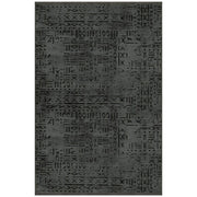 Tappeto ciniglia decorazione geometrica 160x230 antiscivolo Vadi colore antracite