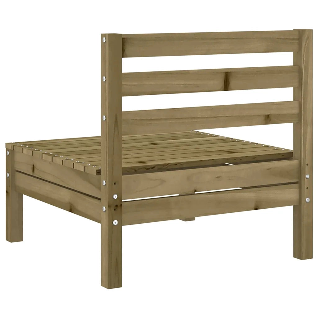 vidaXL Divani Senza Braccioli da Giardino 2pz Legno di Pino Impregnato
